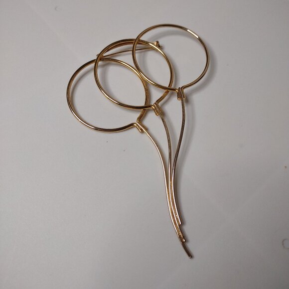 Large Gold Tone Balloon Brooch - Picture 1 of 11